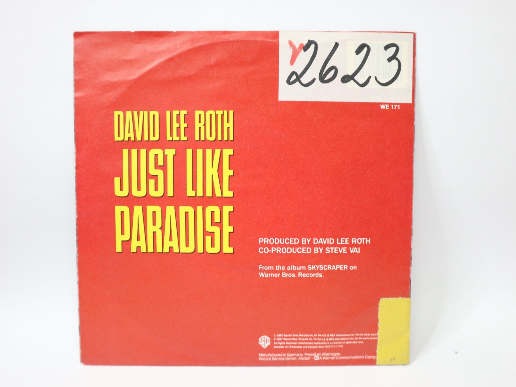 Vinyles: Single David Lee Roth, Just Like Paradise Van Halen Jukebox – D'occasion à Eschenbach SG par Astalavista 1