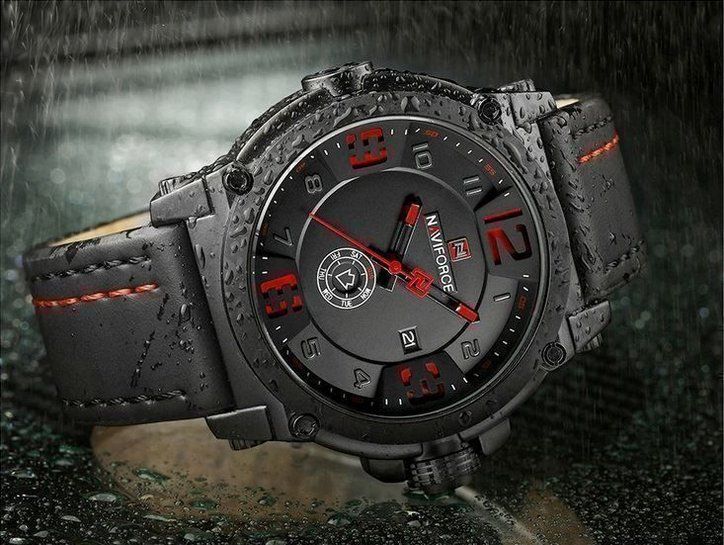 Uhren: NAVIFORCE Vecra Quartz Hardlex Uhr schwarz - Montre noir – Neu und originalverpackt aus Lausanne von WATCH-WORLD 3