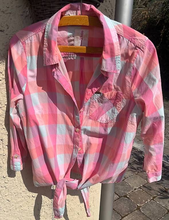 Blusen: Tom Tailor, Denim, Gr M, Bluse, rosa – Gebraucht aus Thayngen von buermann