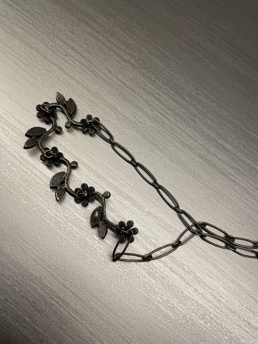 Colliers: Blüten Collier Strass Vintage Dirndl Kette romantisch – D'occasion à Heitenried par Steffundsasch 4