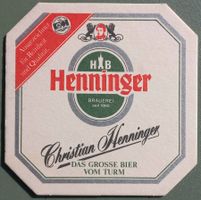 Bierdeckel - Henniger - D - 80er Jahre