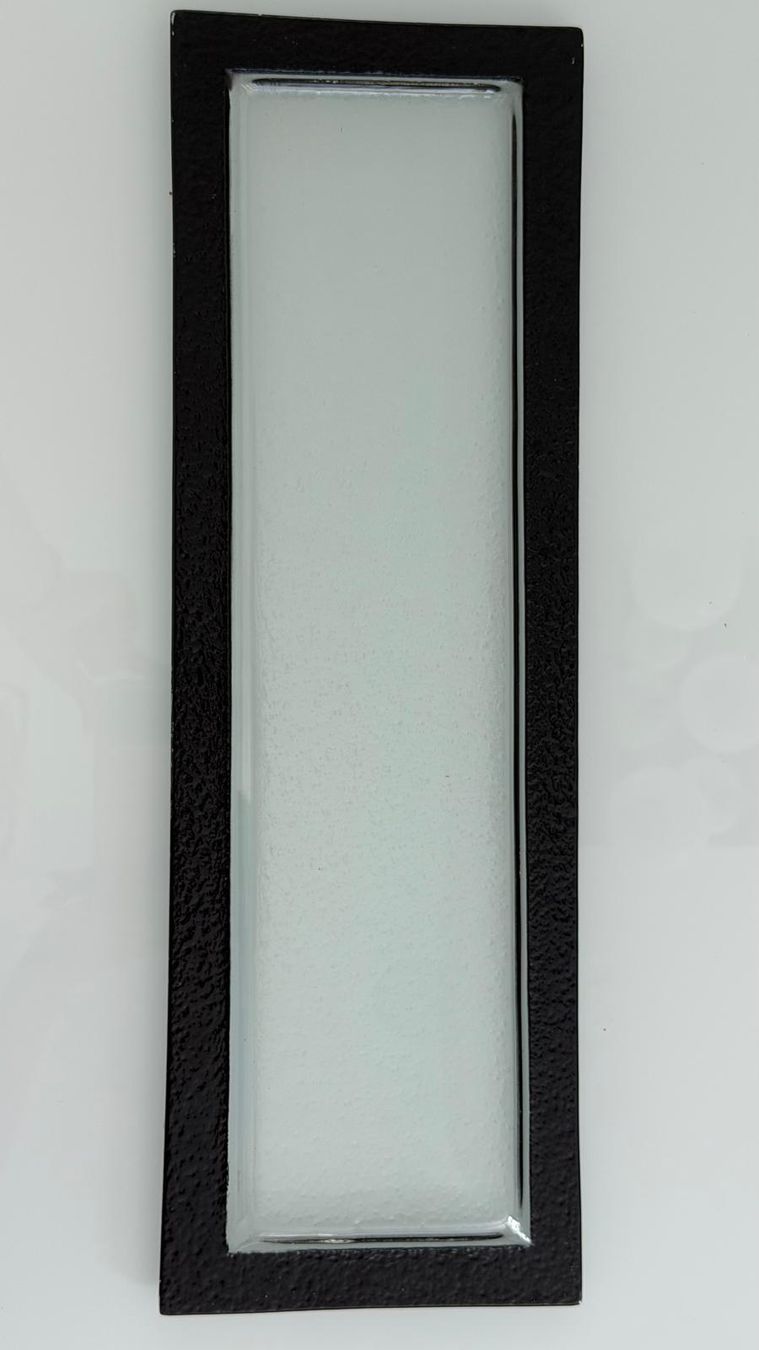 Piatti di portata: Edle Glas-Platte schwarz-weiss – Usato da Steinmaur venduto da Kiki_m240