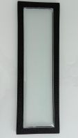 Edle Glas-Platte schwarz-weiss