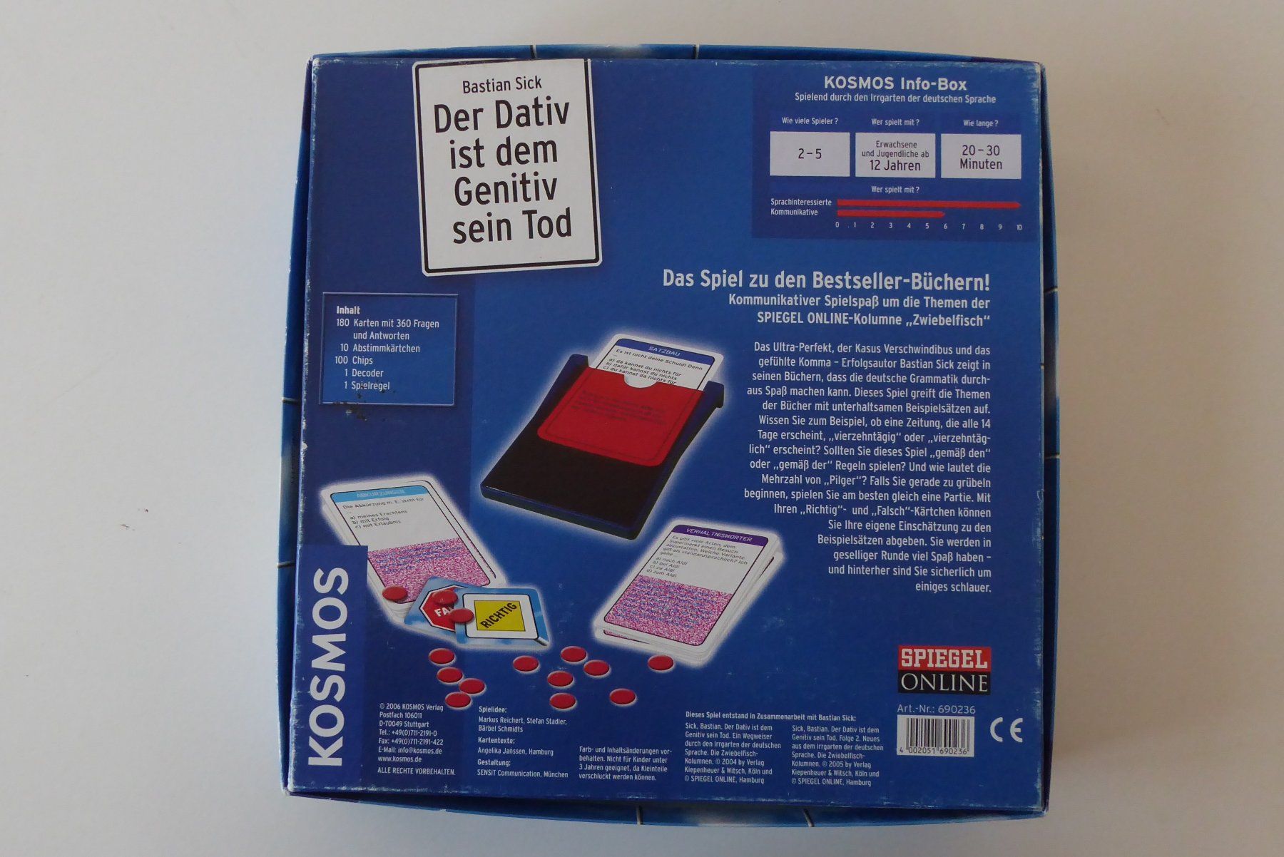 Kosmos Giochi: Gesellschaftsspiel "Der Dativ ist dem Genitiv sein Tod" – Usato da Wettingen venduto da tonia3 1