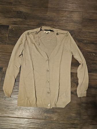 Burberry Cardigan Damen Gr. L beige Wolle