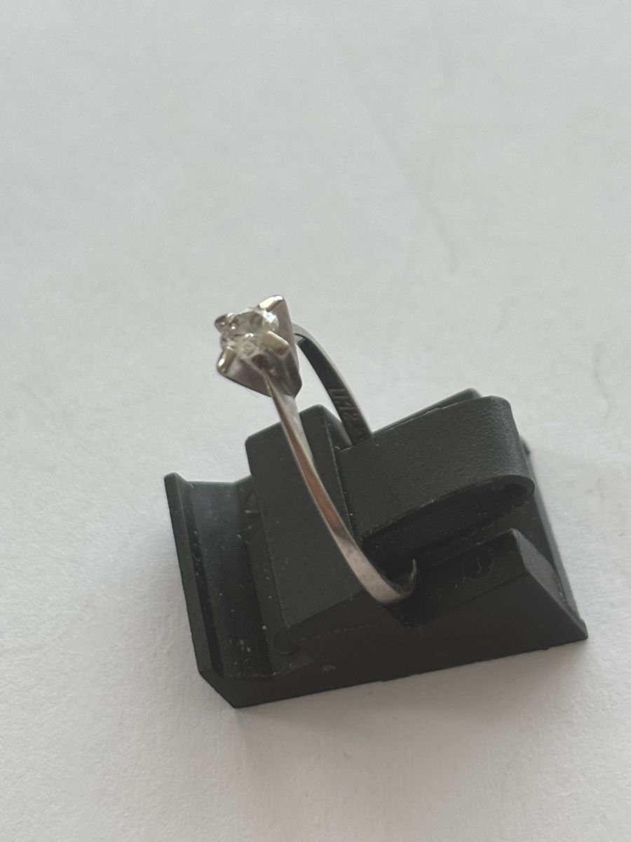 Anelli: Weissgold Ring / Diamant 18Karat – Usato da Langnau am Albis venduto da flusspflege 2