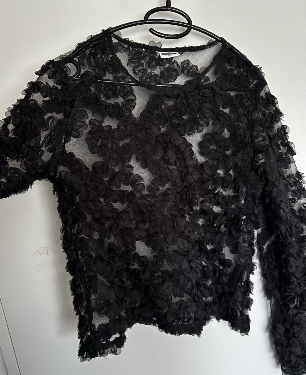 Top: Durchsichtiges Schwarze Top – Nuovo (secondo la descrizione) da Zürich venduto da ElsterAuge7