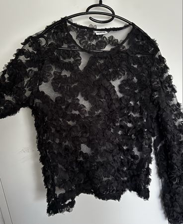 Durchsichtiges Schwarze Top