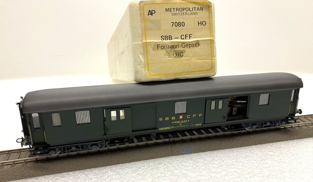 Metropolitan Modelleisenbahnen: METROP 7080= Gepäckwagen SBB D 012-9 - NEU - TOP für Sammler – Neu und originalverpackt aus Thun von retoolinoo