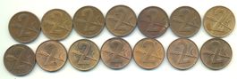 Schweiz Suisse 2 Rappen 1948 - 1970 alle Jahrgänge mit 1967