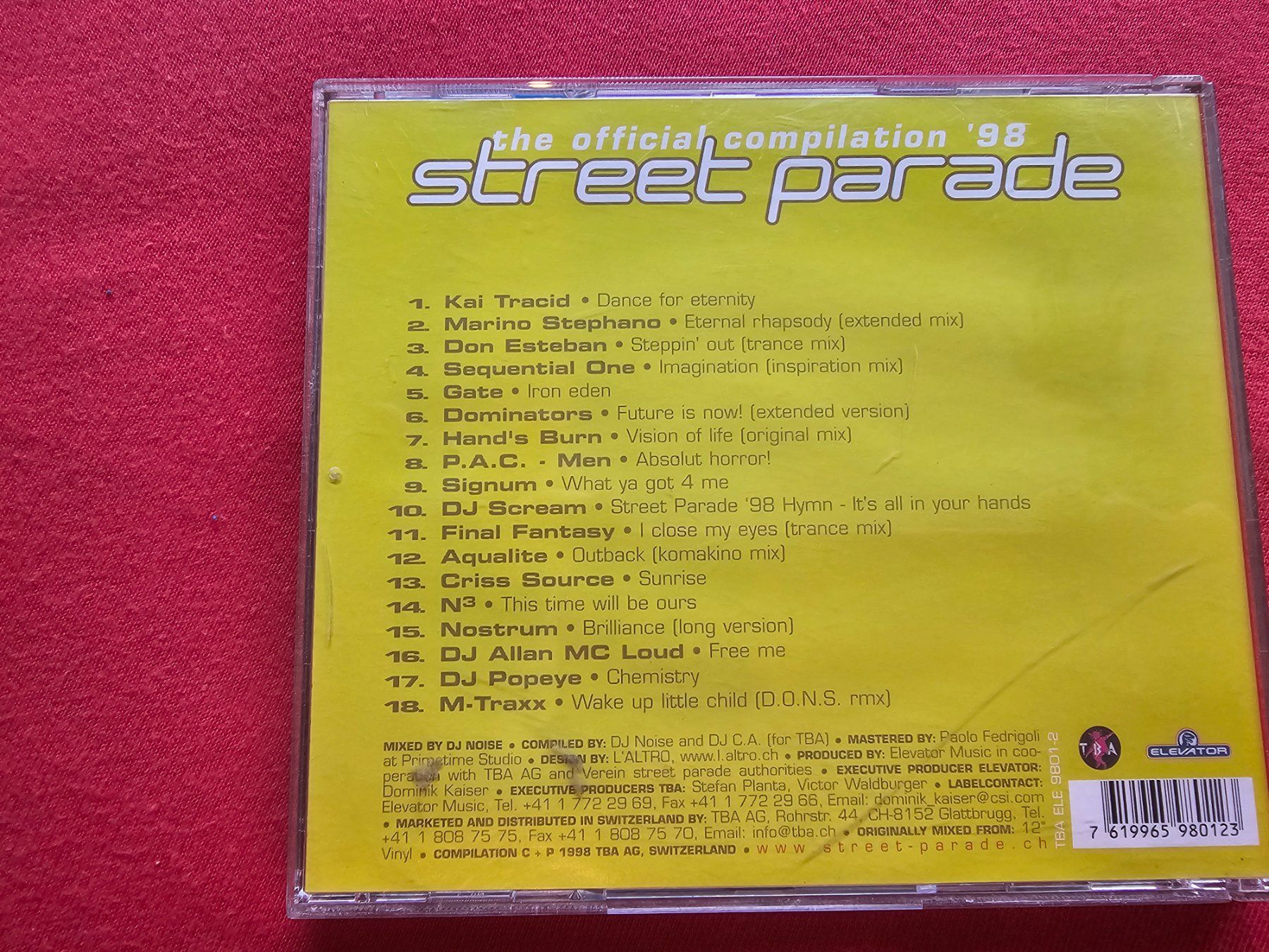 CDs: Streetparade 98-DJ Noise – Gebraucht aus Bremgarten AG von musiccollector 1