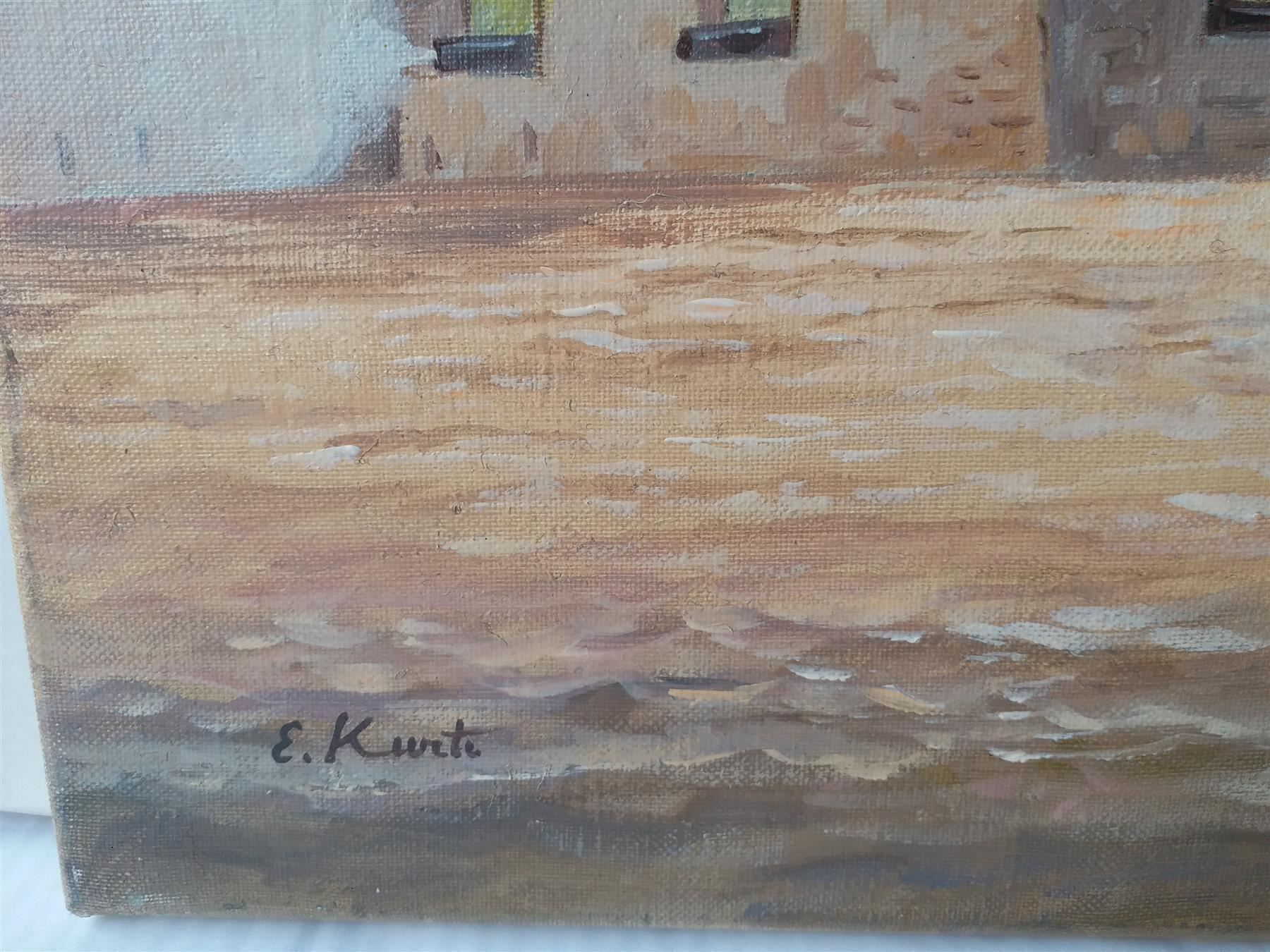 Gemälde: E.Kurti "Segel Regatta" Oelgemälde – Gebraucht aus Zürich von Galerie-Kunst 1