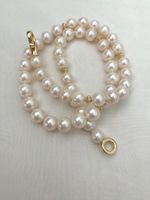 7.5-8 mm Süsswasserperlen/Perlen Kette echte