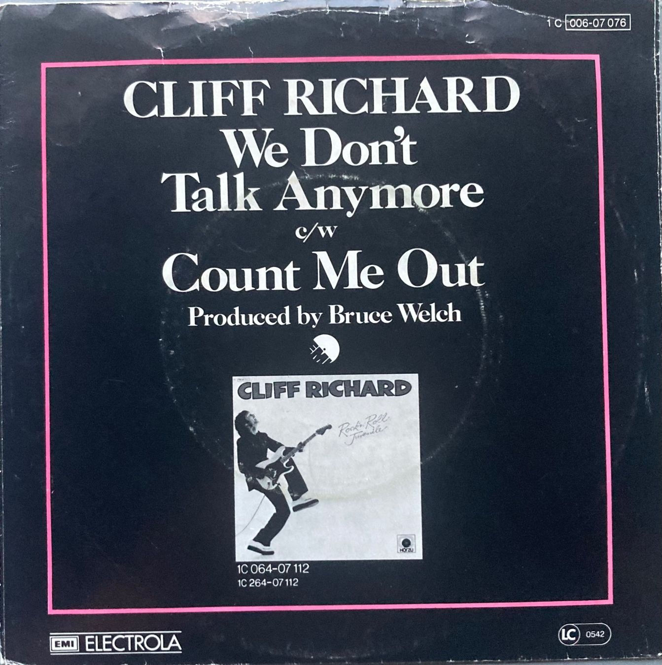 Dischi in vinile: CLIFF RICHARD - WE DON'T TALK ANYMORE – Usato da Poliez-Pittet venduto da Newtown-Records 1