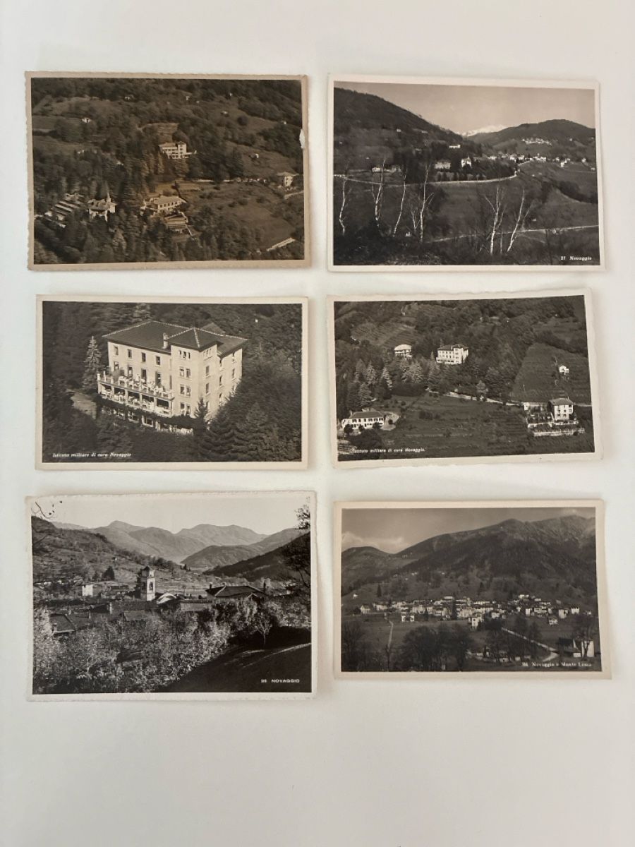Cartoline postali: 13 Ansichtskarten Schweiz von Novaggio TI – Usato da Oftringen venduto da Cla.vD.74 2
