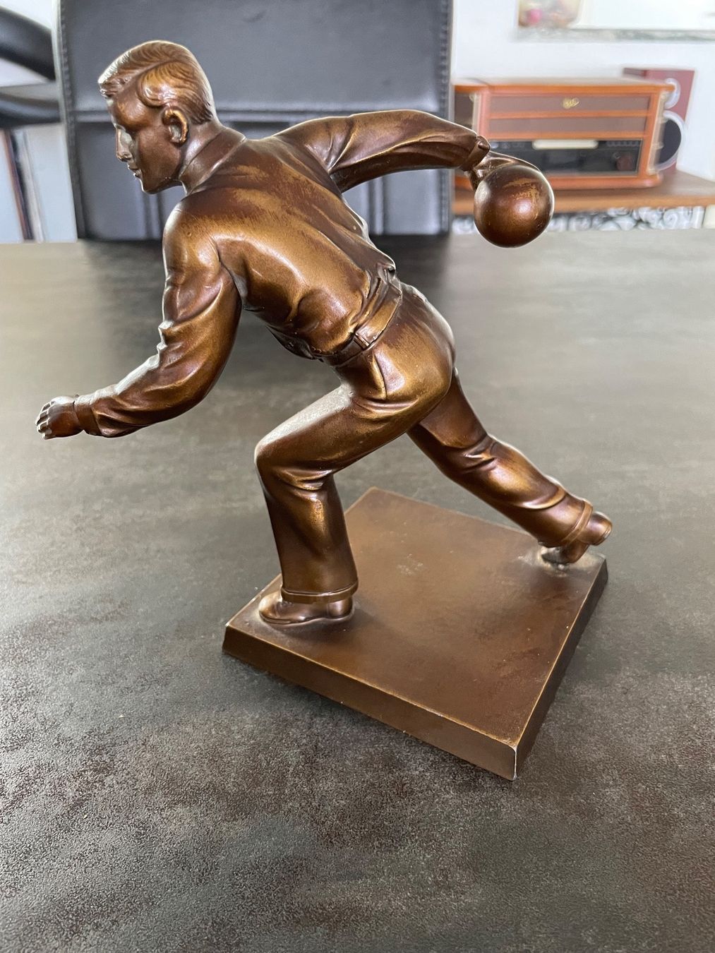 Statuette: Ancienne Sculpture Bowling en Régule – Usato da Vallamand venduto da Bricbracbroc82 3