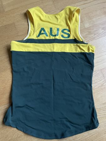 Australien Tank Top Crew Line, Grösse M, gelb grün