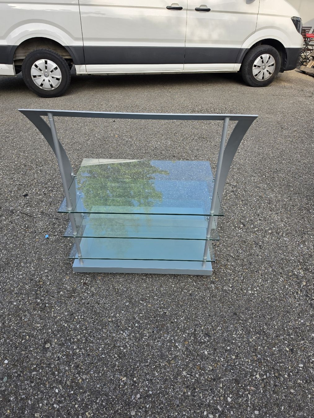 Vitrinen: Steinhoff Glasvitrine silber hellblau temperiertes Glas 4  – Gebraucht aus Mettlen von elios0888 2