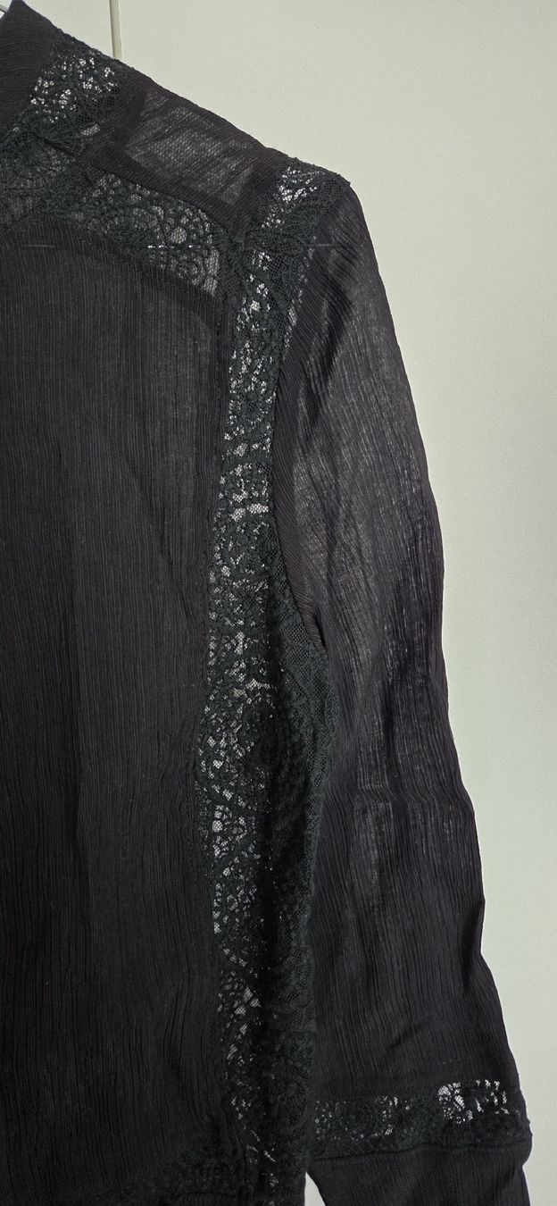 Camicette: Schwarze J.All Bluse Gr.S mit Spitze – Usato da Hellbühl venduto da Veci02 2