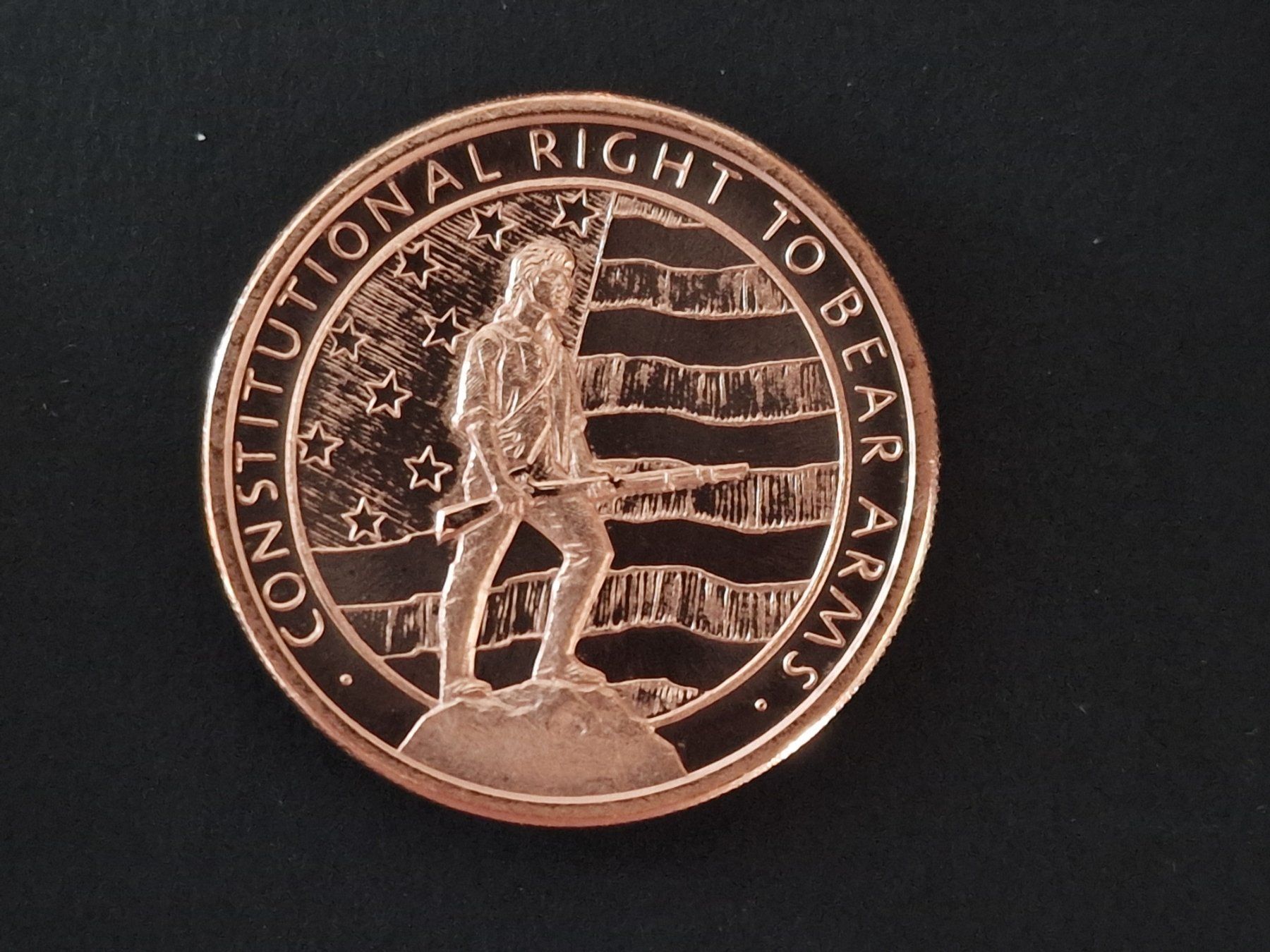 Medaglie: USA 1 Oz .999 Copper, GSM 2nd Amendment – Usato da Bouveret venduto da psv01