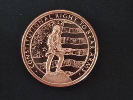 USA 1 Oz .999 Copper, GSM 2nd Amendment