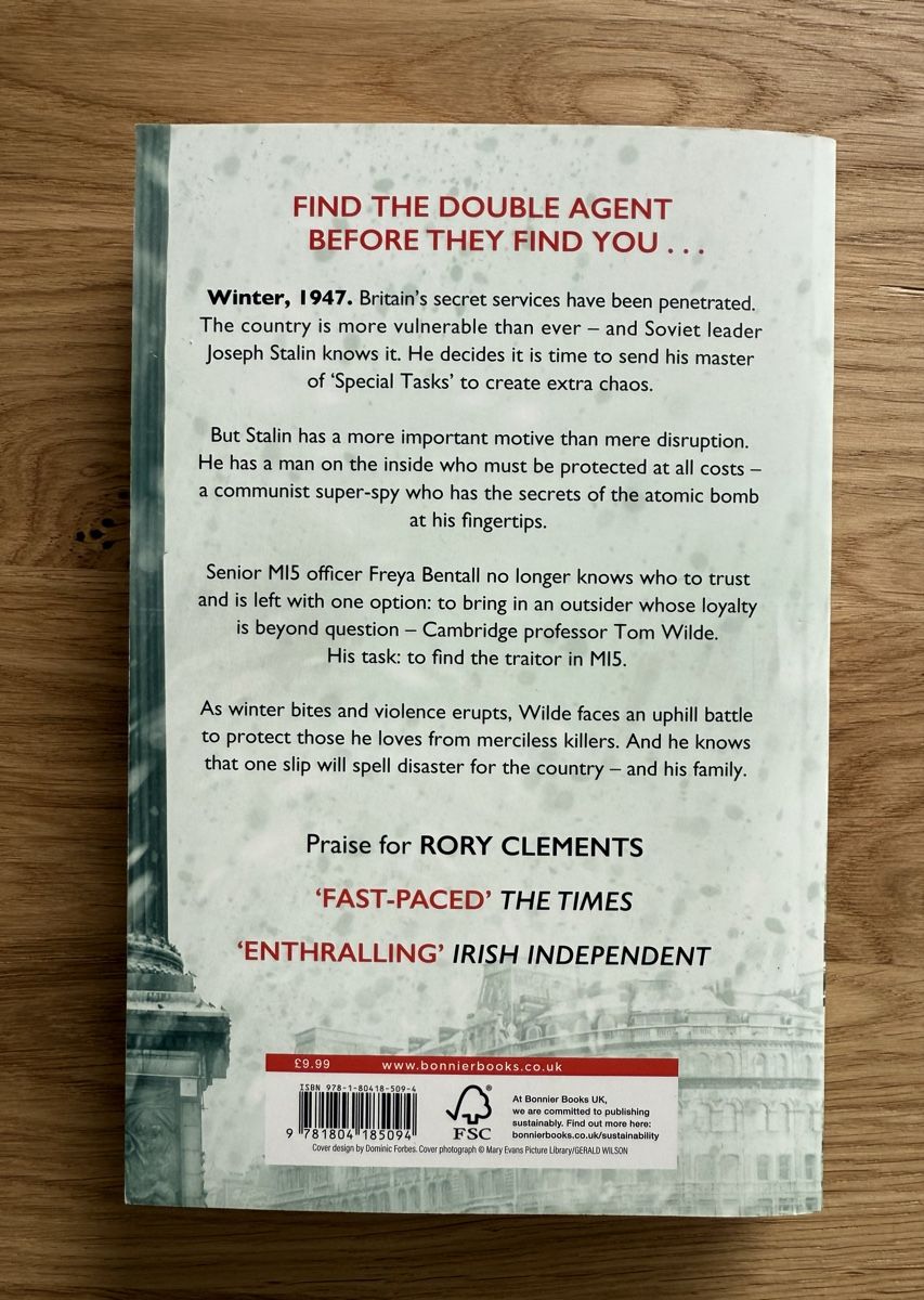 Libri: BOOK A Cold Wind from Moscom by Rory Clements ENGLISH – Usato da Frauenfeld venduto da Lunarlilac 1