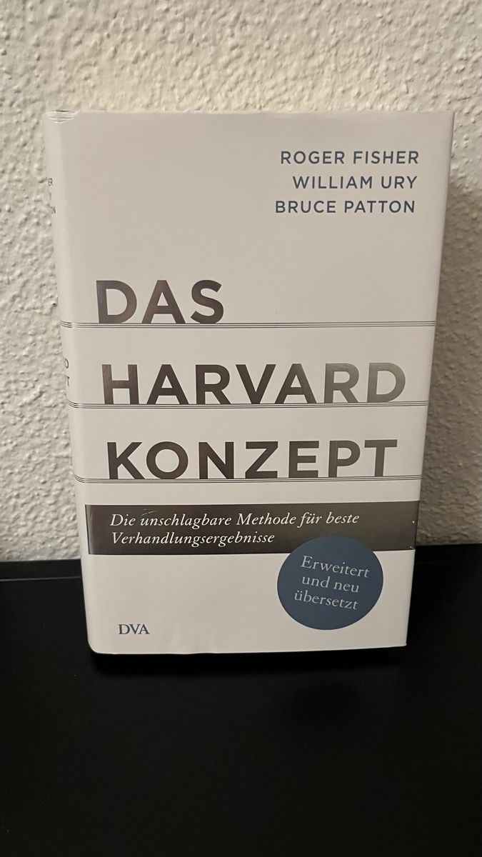 Libri: Das Harvard Konzept - gebundene Version – Usato da Zürich venduto da sin_w6ft