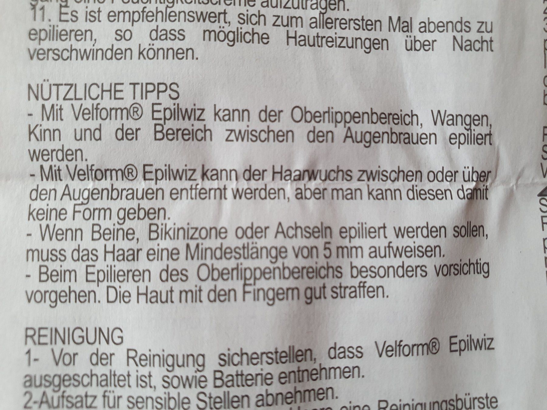 Rasoi & Lamette da barba: Gesichtshaarrasierer "Velform Epilwiz" – Nuovo e nell'imballaggio originale da Heimiswil venduto da triskeli 4