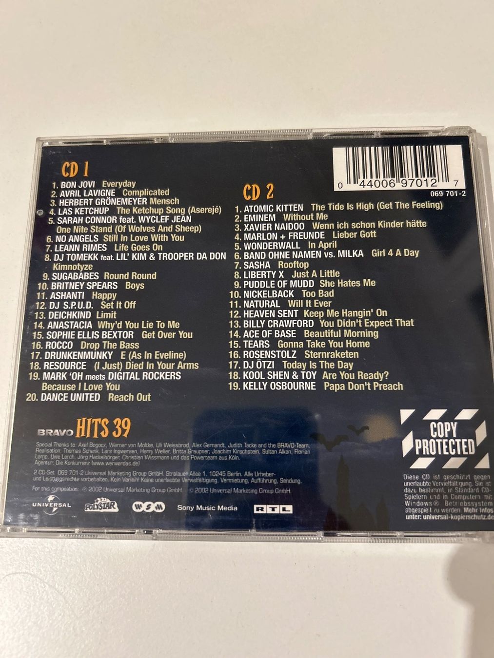 CD: CD- Bravo Hits 39 – Usato da Guntershausen venduto da Gloominati 1