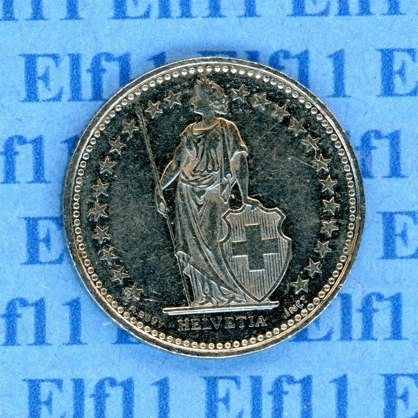 Tutti le monete: CHF___0.50 1988 -vz 50 Rappen – Usato da Widnau venduto da Elf11 1