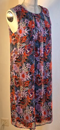 S 36/38 ANISTON Selected florales Sommerkleid Tunikakleid