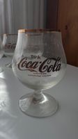 6 Coca Cola Gläser 0.3 original Tulpe Gold Trinkgläser