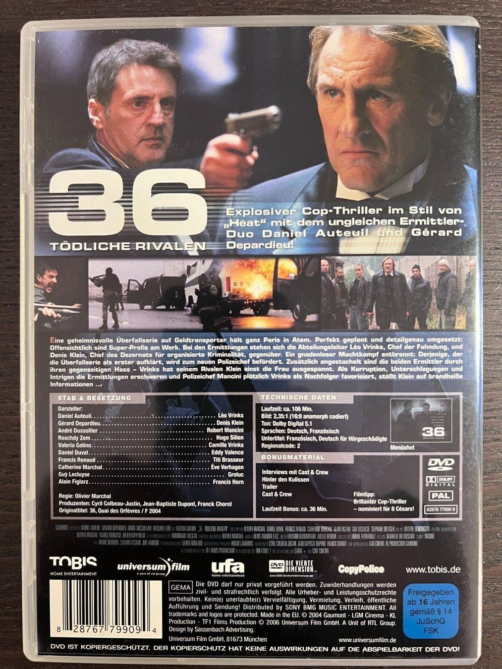 Tutti i DVDs: 36 tödliche Rivalen – Usato da Zürich venduto da FilmFreunde 1