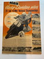 Harley-Davidson Poster von 1949, Rarität!