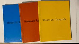 Thesen zur Typografie 3 Bände First Edition 1989 Linotype