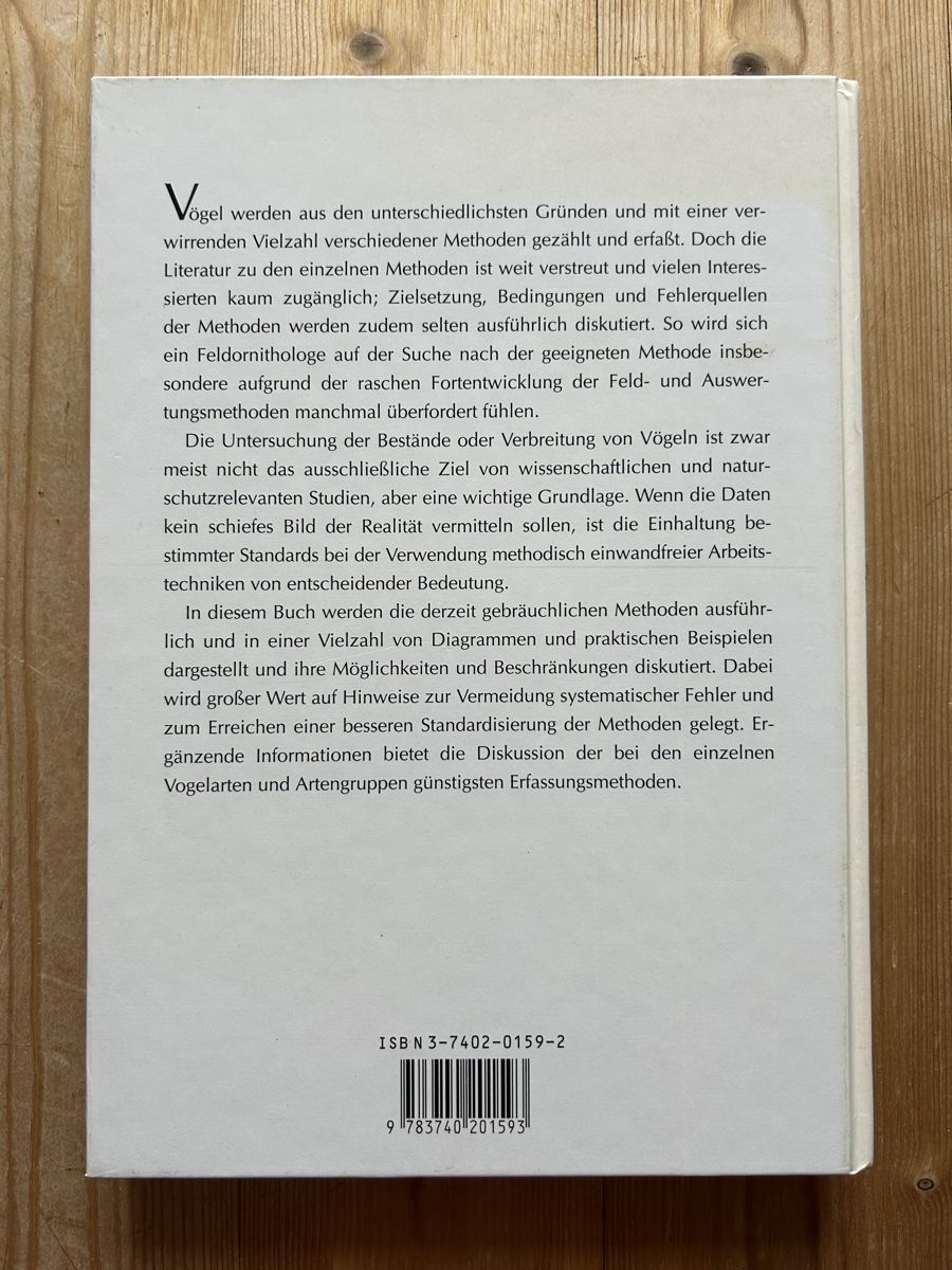Libri: Methoden der Feldornithologie / 1995 – Usato da Himmelried venduto da rasmus67 1
