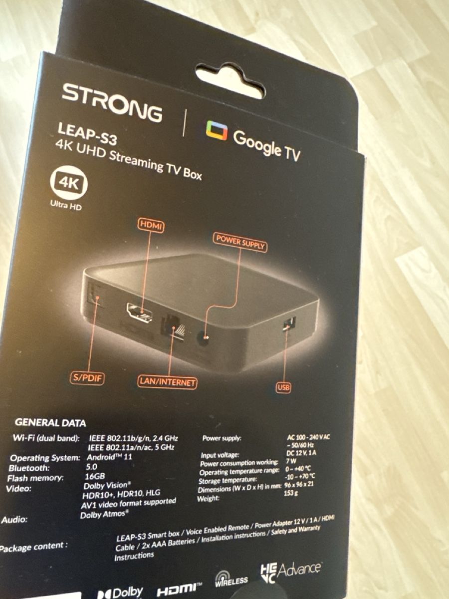 TV Box STRONG LEAP-S3 4K UHD Streaming TV Box - Neuwertig! (Neu und ...