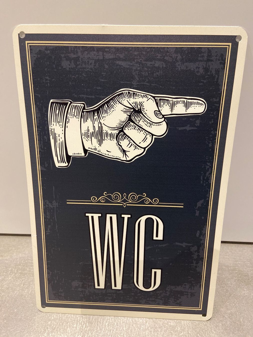 Schilder: Metall Schild Tafel WC Dekoration / Der Renner – Neu und originalverpackt aus Seon von Aaargauer01 7