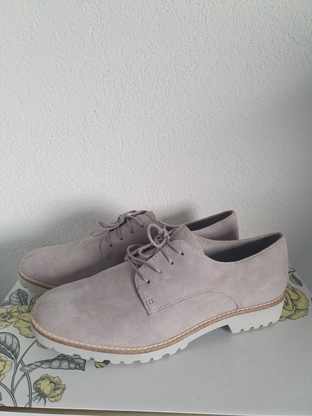 Tamaris Scarpe da donna: Schuhe Tamaris, Leder, Größe 40, grau – Nuovo e nell'imballaggio originale da Zuchwil venduto da ger_ws6t