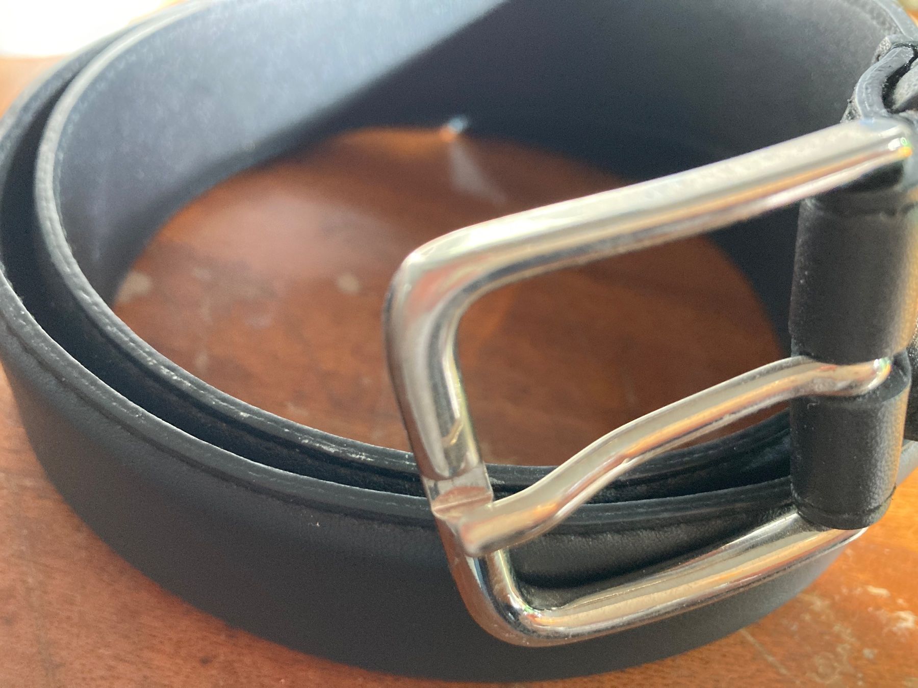 Gürtel: Ceinture en cuir noire, neuve – Neu (gemäss Beschreibung) aus Paudex von micinque 1