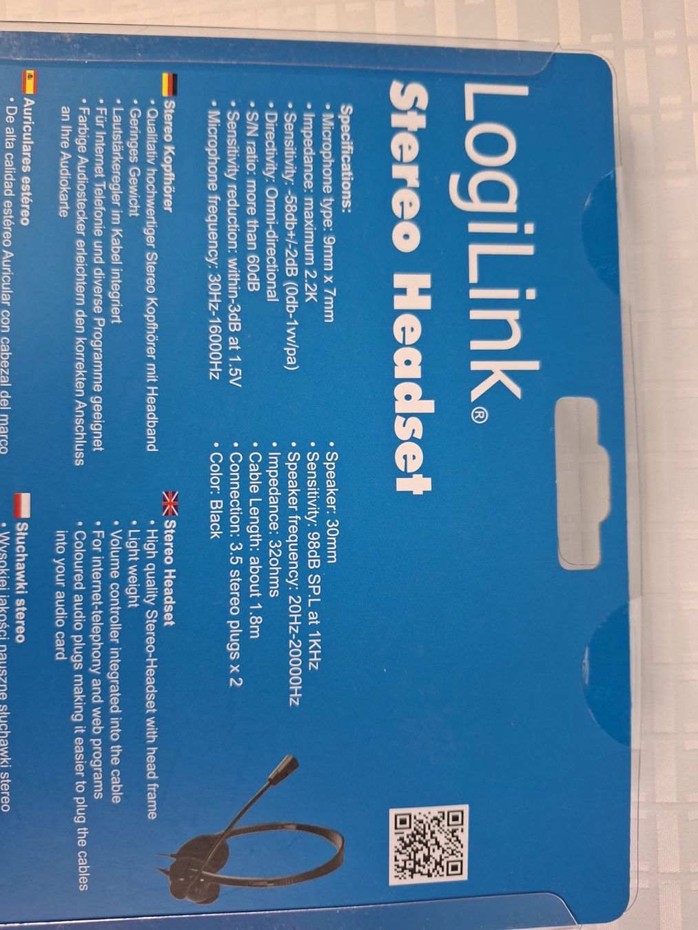 Logitech Cuffie: LogiLink Casque Microphone – Nuovo e nell'imballaggio originale da Belfaux venduto da Stvili 1