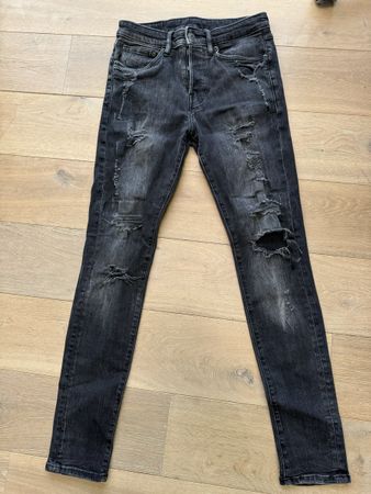 Coole schwarze Jeans Gr. 29 Destroyed Look