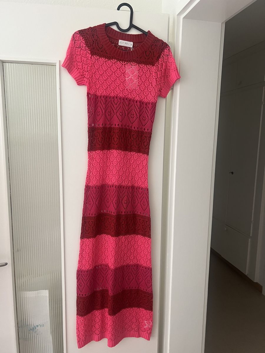 Vestiti: Strickkleid lang gestreift Pink Rot – Nuovo (secondo la descrizione) da Zürich venduto da R1908