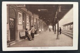 LANGNAU im Emmental / Bahnhofperron, ca. 1930