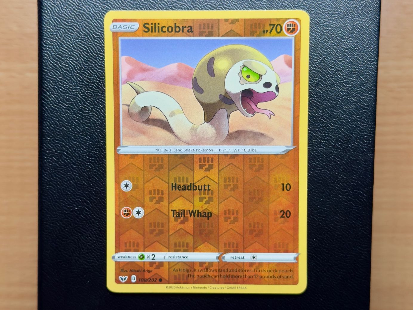 Pokémon Carte collezionabili: Silicobra Reverse (108/202)- Sword and Shield - SSH EN SwSh – Usato da Chézard-St-Martin venduto da Kro_Cards