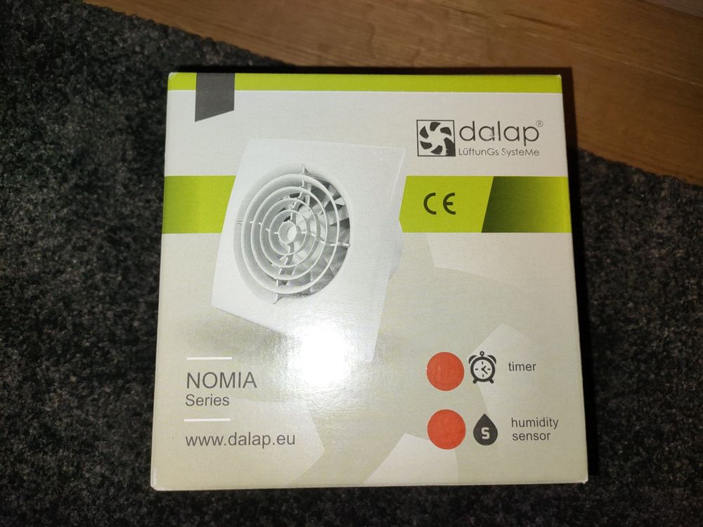 Dalap Badlüfter 100mm Mit Nachlauf - Bewegungsmelder & Automatik-Jalousien