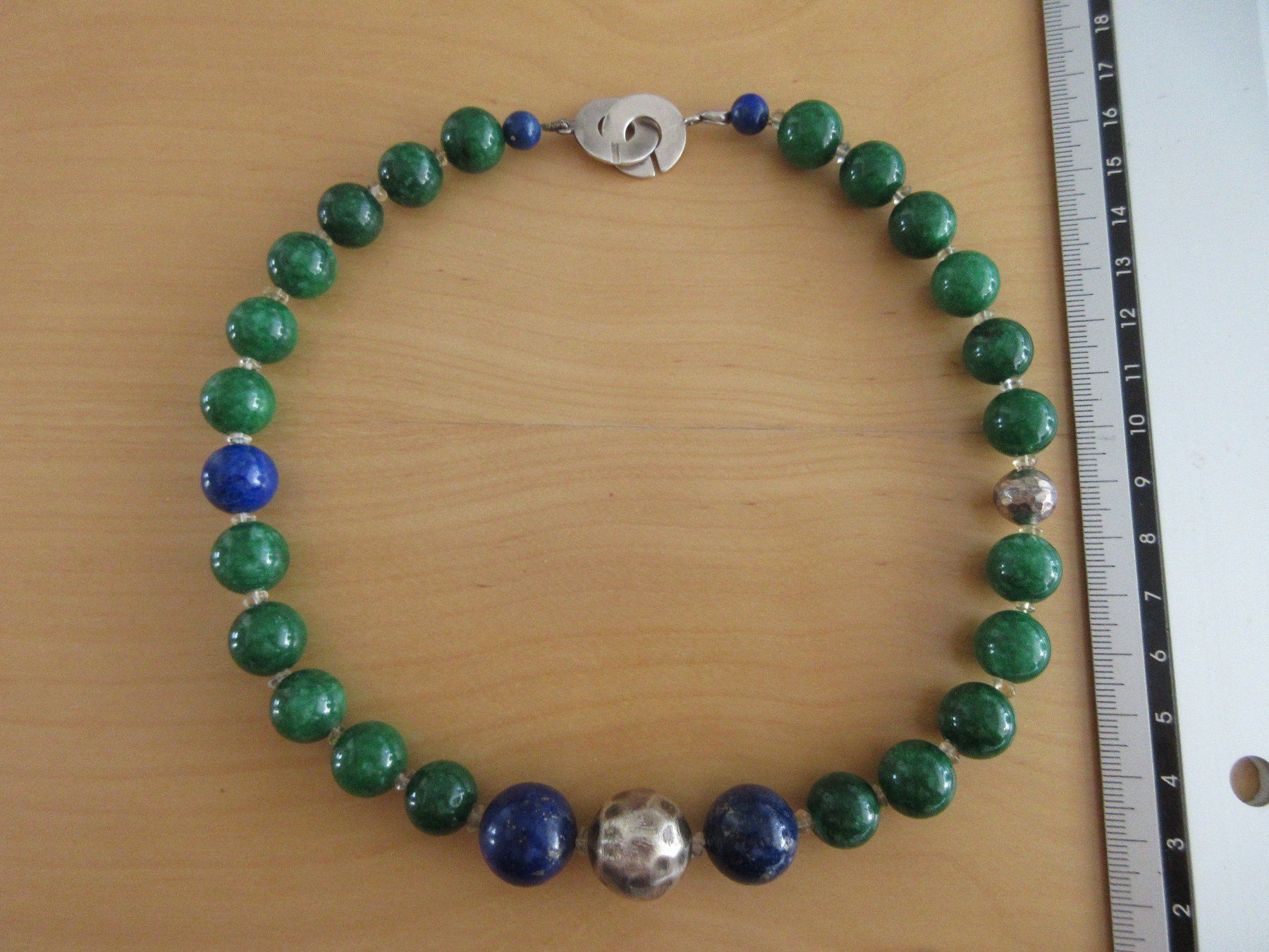Ketten: Grosse Collier mit Jade, Lapislazuli und 925 Silber – Neu (gemäss Beschreibung) aus Grenchen von Elenka 4
