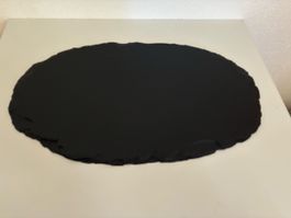 Schieferplatte oval neuwertig