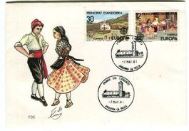 Ersttagsbrief "Tracht". Andorra