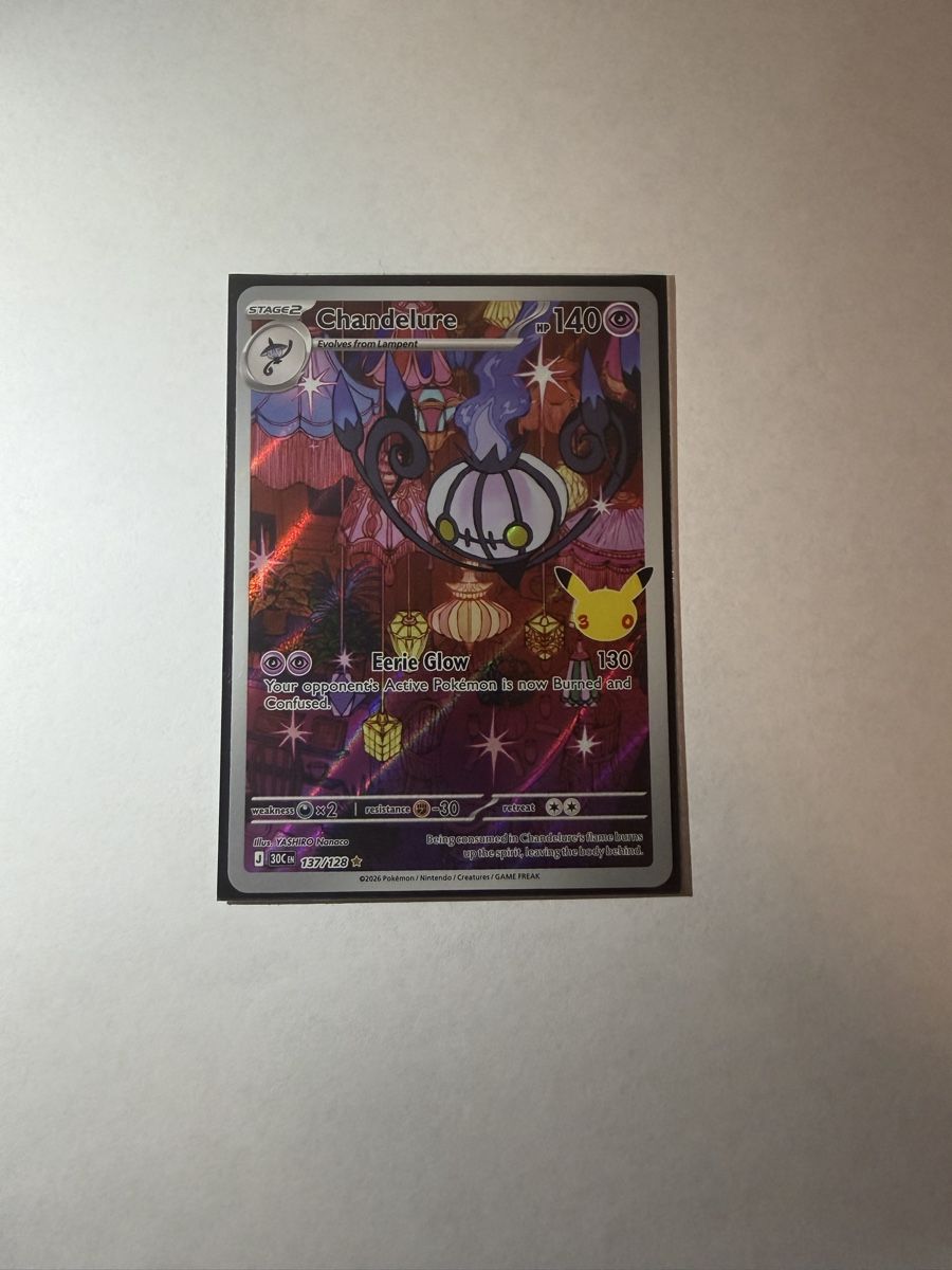 Pokémon Carte collezionabili: pokemon Chandelure 30th – Nuovo (secondo la descrizione) da Winterthur venduto da stipooo97